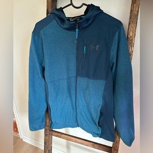 Men’s Under Armour Zip Hoodie, Teal - Size SM